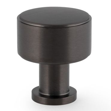 Meubelknop Plain 'Lucia'  - PVD Antraciet - Ø29mm - Hoogte 35mm  - Alexander & Wilks- AW807P-29-DBZPVD