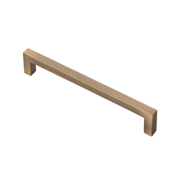 Meubelgreep vierkant - 170x32x160mm - Antiek messing - FTD401CAB