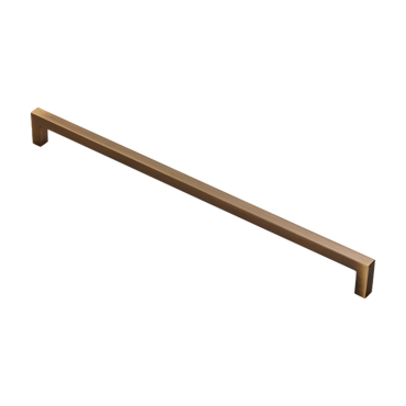 Meubelgreep vierkant - 329x28x320mm - Antiek messing - FTD401FAB