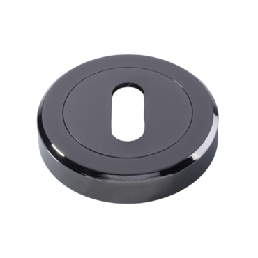 Klavier Rozet rond - Zwart vernikkeld - Ø50mm - SZM003BN