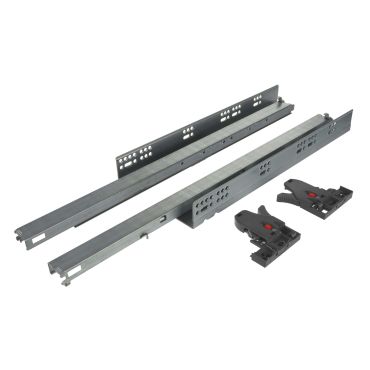 Ladegeleider bodemmontage - 600mm - Push-to-open - 35kg draagvermogen