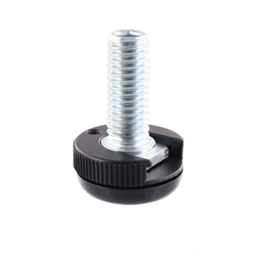 Basis voor meubelglijder JUSTUS QuickClick - Ø20mm - M8x25 - Zwart - In hoogte verstelbaar