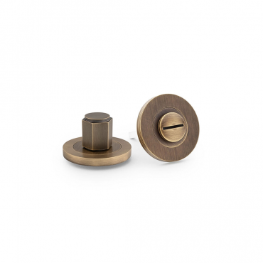 WC-Garnituur set Hex - Ø50mm - Italian brass
