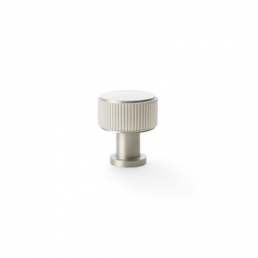 Meubelknop Reeded 'Lucia' - Mat vernikkeld - Ø29mm