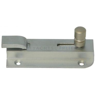 Profielschuif met bocht 50mm Messing mat chroom