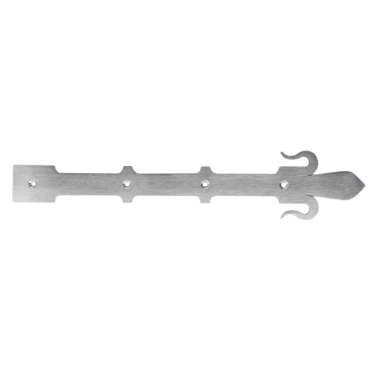 Paumelle adapter plaat 80x31x1 rvs geborsteld