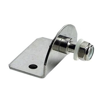 Zijplaatbevestiging Ø8mm 90 graden buitenhoek RVS 316 30x50mm