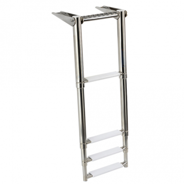 Zwemtrap telescopisch - 4 ovalen treden - 300x394mm - open lengte 1156mm