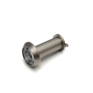 Deurspion messing rvs finish - Ø16mm - Voor deurdikte 36-60mm - Inclusief afsluitklepje - 200° zichtveld