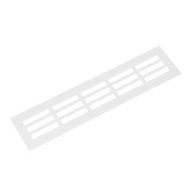 Aluminium ventilatierooster - 250x100mm - Wit