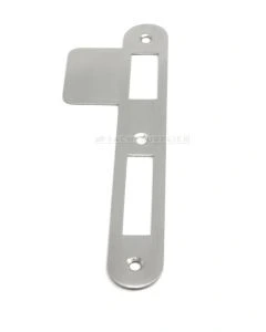 Sluitplaat 180x25x1,5mm - Rechts - PC/Klavier/WC - Messing mat chroom - S&B 220031.9