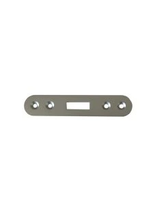 Sluitplaat Schuifdeurslot 104K Rond Messing Matverchroomd100x18mm