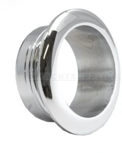 Rozet Inboorring Messing gepolijst chroom - Plaatdikte: 19-28mm