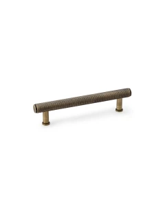 Meubelgreep Knurled 'Crispin' - Antiek messing - 166x39x128mm