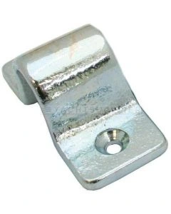 Sluitbeugel tbv pengrendel zwaar model, 10mm stiftdiamter Messing mat chroom
