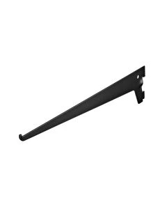 Plankdrager Zwart voor enkele wandrail 300mm