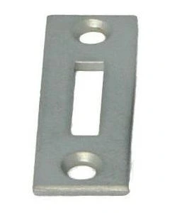 Sluitplaat tbv profielschuif  Messing gepolijst chroom