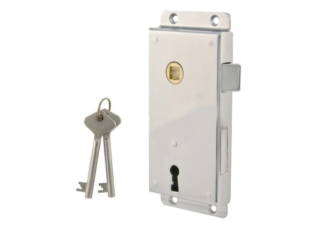 Oplegslot Klavier 55/30/7mm - Rechts naar buiten draaiend - Messing Chroom - 118101.6