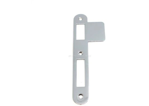 Sluitplaat 180x25x1,5mm - Links - PC/Klavier/WC - Messing gepolijst chroom - S&B 220032.6
