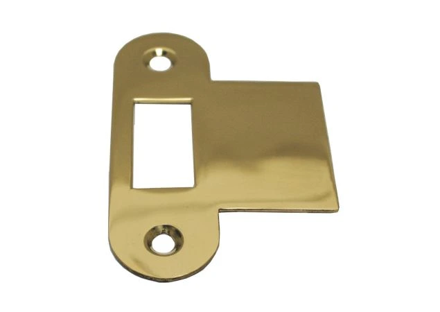 Sluitplaat 86x25x1,5mm - Ls/Rs - Loop - Messing gepolijst chroom - S&B 220330.6
