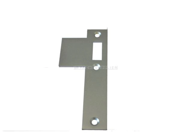 Sluitplaat 106 - Rechts - Loop - Messing mat chroom - S&B 226301.9