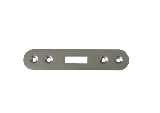 Sluitplaat Schuifdeurslot 104K Rond Messing gepolijst 100x18mm
