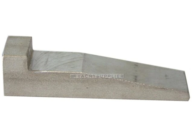 Oploopspie met nok Rvs 80x20mm