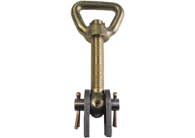 Aanlasstel set M16x70mm incl. zijlippen, messing korfmoer en oogbout, rvs bout