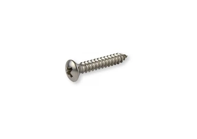 Plaatschroef 2.9x19 DIN 7983 Voldraad Rvs 316 Lenskop 100 stuks