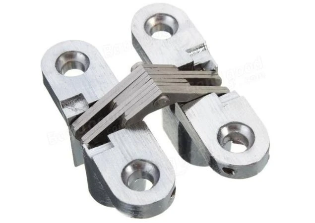Onzichtbaar meubelscharnier Nikkel geborsteld 15,7x68,8mm