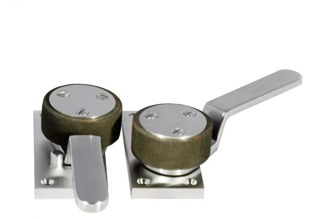 Schuifdeur fixatie-set Links bakboord Messing gepolijst chroom