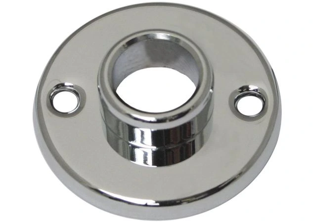 Kruk rozet opschroef 51mm rond Messing gepolijst Per stuk