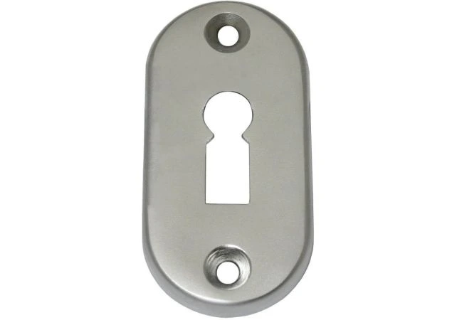 Rozet klavier opschroef 66x33mm per stuk Messing gepolijst