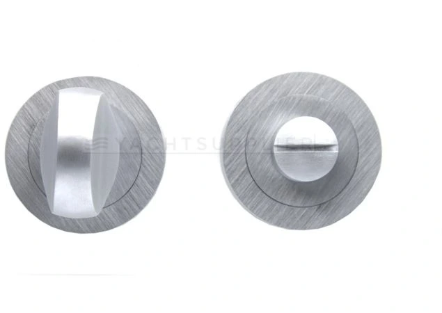Wc garnituur rond 51mm Messing mat chroom - AQ12 SC