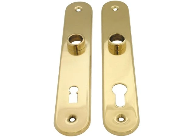 Deurschild Wc binnenzijde 230mm met knop per stuk Messing gepolijst chroom