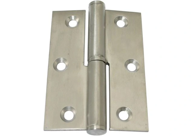 Paumelle rechte hoek 80x82x2,5mm Ls Rvs geborsteld