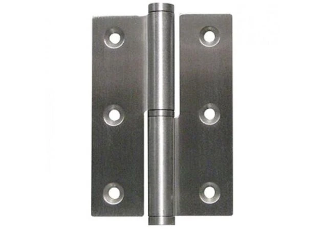 Paumelle rechte hoek 60x40mm Ls Rvs geborsteld