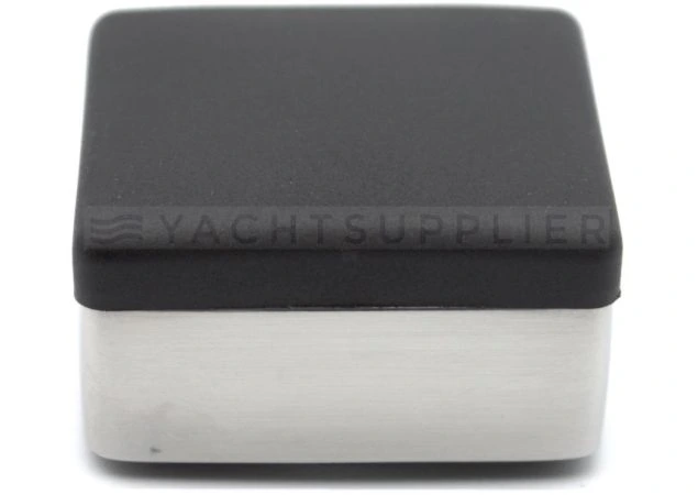 Deurstopper vierkant Rvs gepolijst 30x30 mm Hoogte 15mm verdekte montage