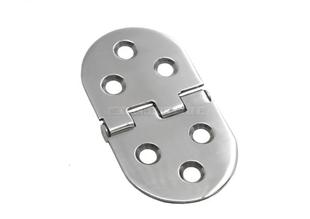 Luikscharnier knoop onder Rvs 316 gepolijst 110x60x3,0mm