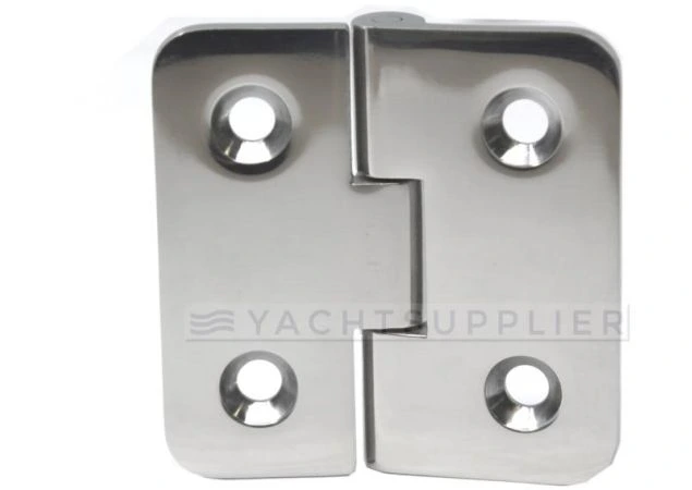 Luikscharnier Rvs 316 66x66x4,0mm knoop onder