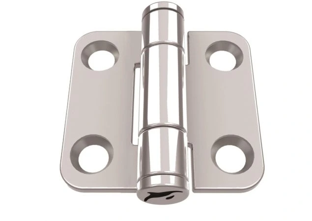 Luikscharnier knoop midden 40x41x2,0mm, Met openstand functie Rvs 316
