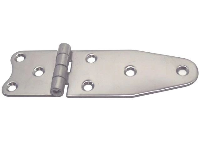 Staartscharnier 129x40x2,0mm L1 38mm Knoop onder model A Rvs 304