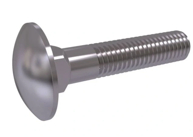 Slotbout - M10x60mm - Rvs 316 - DIN 603 - Half draad - Per stuk