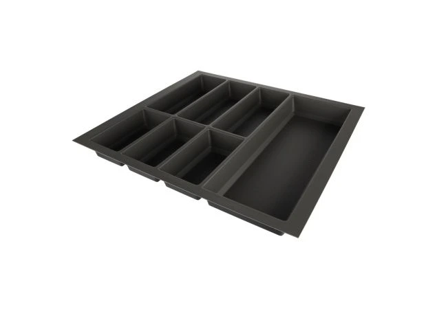 Bestekbak Grijs – Soft Touch – Breedte: 480-522mm – Diepte: 445-474mm