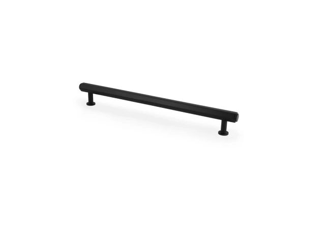 Meubelgreep Reeded 'Crispin' - Mat zwart - 262x39x224mm - AW809R-224-BL