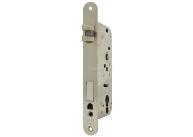 Insteekslot Pc, Din Rs, 55/9/75mm, driedelige anti-rammel dagschoot Rvs geborsteld