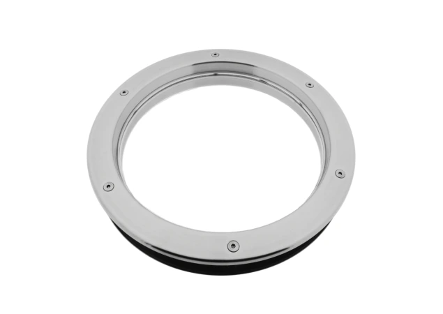 Patrijspoort 350mm rvs look met VSG helder glas