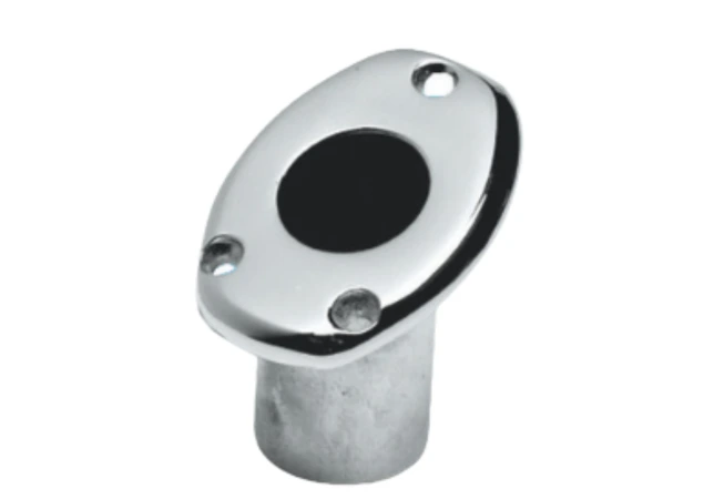 Vlaggenstokhouder flush - Diepte 40mm - Voor Ø25mm vlaggenstok - RVS 316