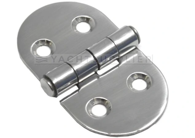 Luikscharnier knoop boven Rvs 316 gepolijst 68x39x2mm