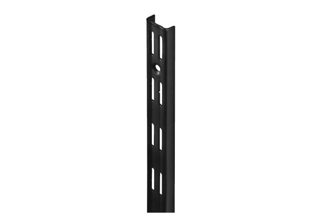 Dubbele wandrail - 495mm - Zwart